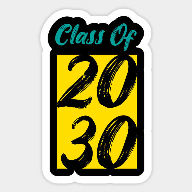 Graduation Class of Personalized T-Shirt, Class Of 2030, Graduation Tshirts, School Shirts, Fun Tees, Tshirts for Women, Tshirts for Men Sticker by kokowaza